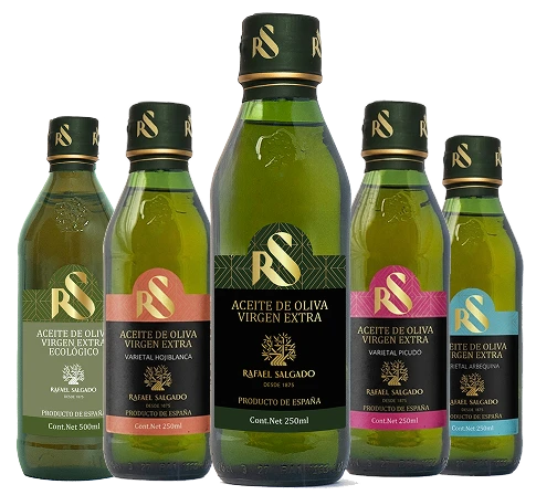 Gama de aceites de oliva virgen extra Rafael Salgado